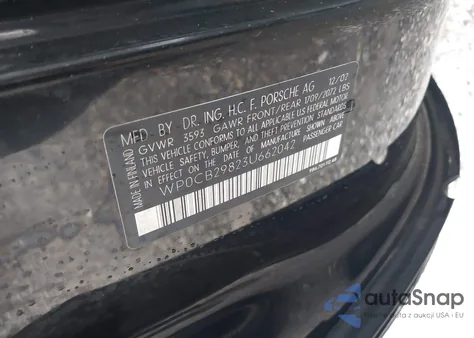 2003 Porsche Boxster S z USA, uszkodzony, nr VIN WP0CB29823U662042